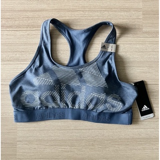 Sport bra Adidas ของใหม่ ป้ายห้อย สีเทาอมฟ้า มีฟองน้ำในตัว ด้านหลังเว้าสวยใส่แล้วดูดี ของแท้ป้ายห้อยส่งต่อเพราะใส่ไม่ทัน