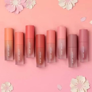 BABY BRIGHT เวลเวท เชอรี่บลอสซั่ม โทนสีส้มอิฐ LIP & CHEEK VELVET CHERRY BLOSSOM ขนาด 2.4G