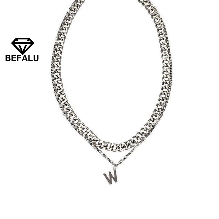 BEALU VCHK สร้อยคอ W สองชั้นส่วนบุคคล - 19