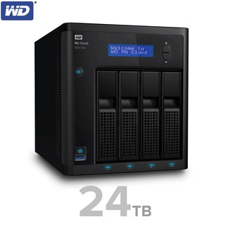 WD My Cloud Expert Series EX4100 24TB อุปกรณ์จัดเก็บข้อมูลบนเครือข่าย NAS HDD WD RED (WDBWZE0240KBK-SESN) 4Bay ดูอัลคอร์