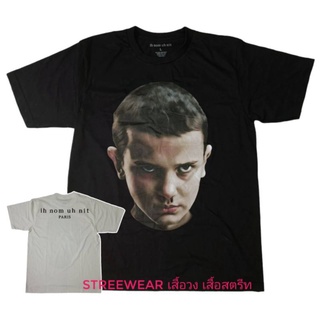 เสื้อ Stranger things Ih Nom Uh Nit เสื้อยืด eleven strangerthings เสื้อ L eleven 【S-4XL】