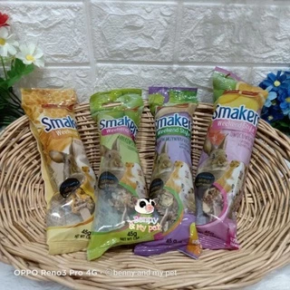ธัญพืชอัดแท่ง smakers snack Crispy sticks ชูก้า ชูการ์ไกรเดอร์ กระต่าย แฮมสเตอร์ กระรอก หนูขวัญ แกสบี้