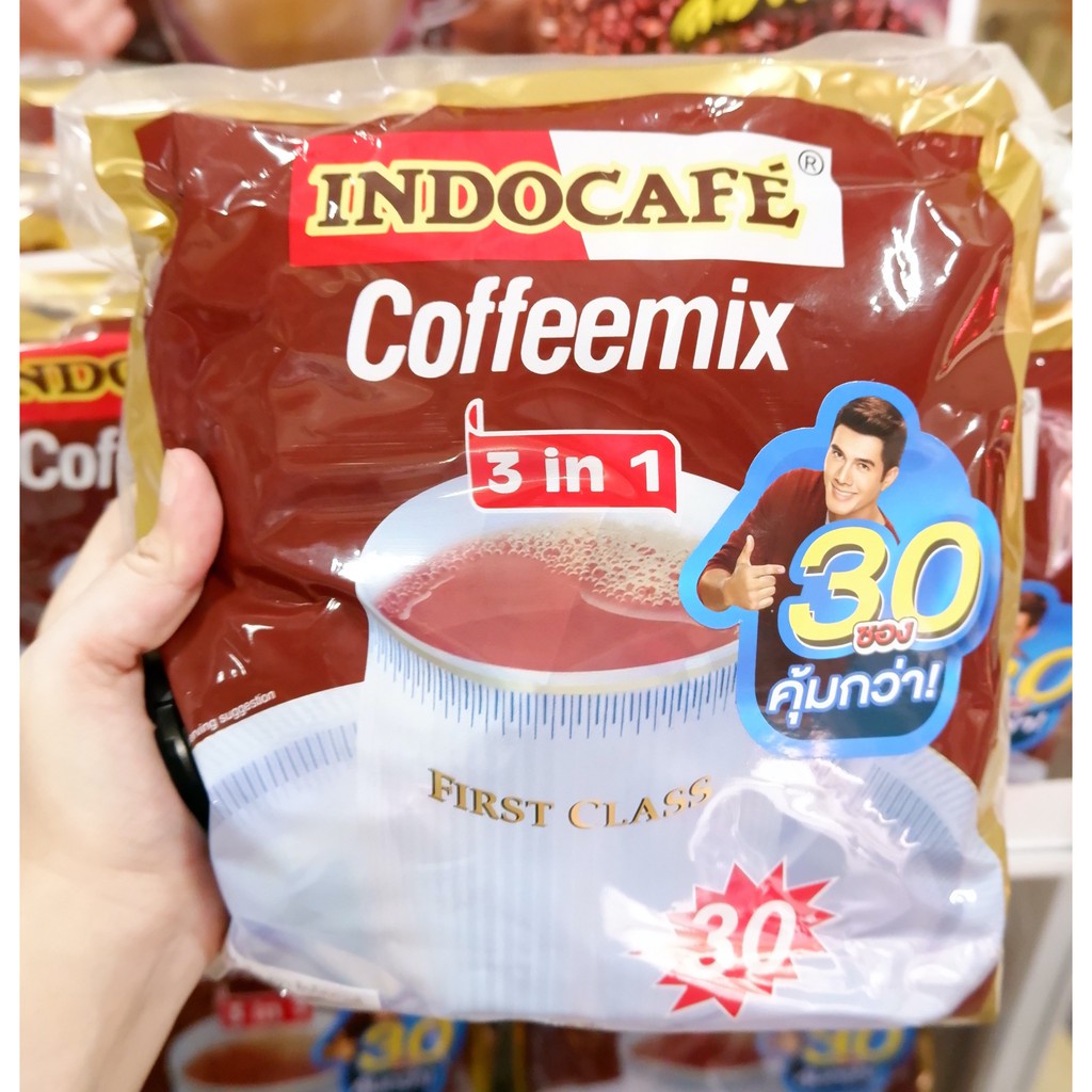 กาแฟ อินโดคาเฟ่ 3in 1 กาแฟปรุงสำเร็จ รสชาติอร่อย กลมกล่อม 1ห่อ 30ซอง