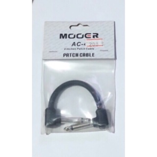 MOOER สายพ่วง เอฟเฟค 2หัว L Effect Cable 4" 11 O.D-6mm. AC-4(ฟรีค่าขนส่ง)