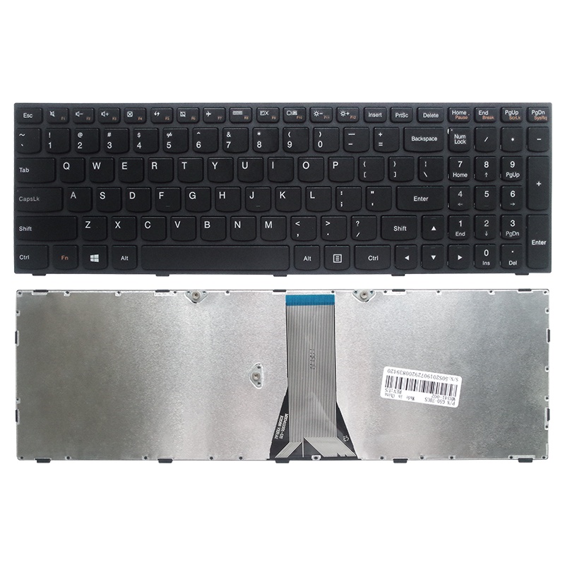 คีย์บอร์ดแล็ปท็อปสำหรับ Lenovo ideapad 500-15 300-15isk 300-15IBR 300-17ISK 300-15IRU 300-17I 300-15