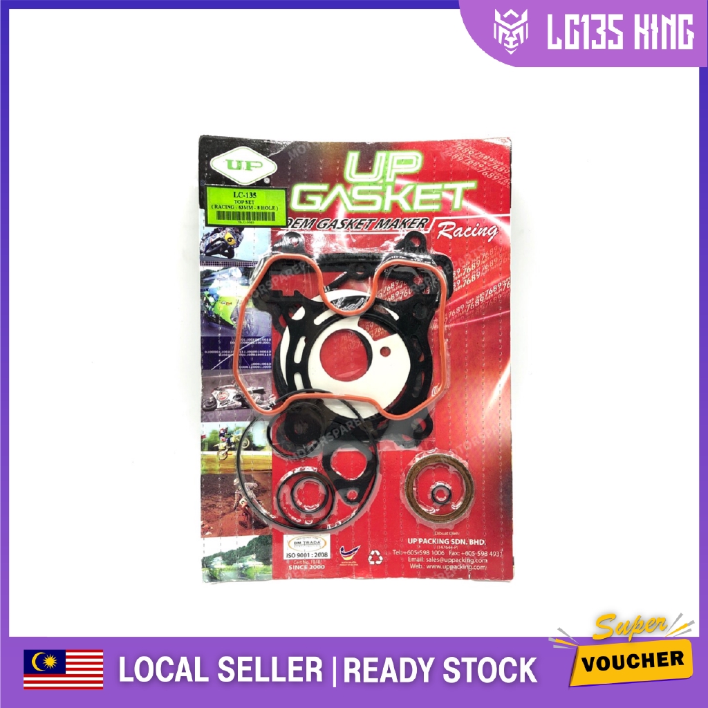 YAMAHA LC135 135LC 60MM / 62MM / 63MM / 65MM RACING TOP GASKET TOP SET TOP OVERHAUL GASKET UP