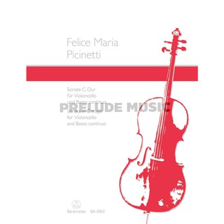 (Sale) Picinetti, Felice Maria Sonata for Violoncello and Basso continuo in C major (BA6963)