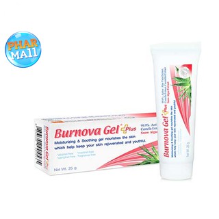 ว่านหางจระเข้ BURNOVA GEL PLUS SNOW ALGAE (ชมพู)  25G