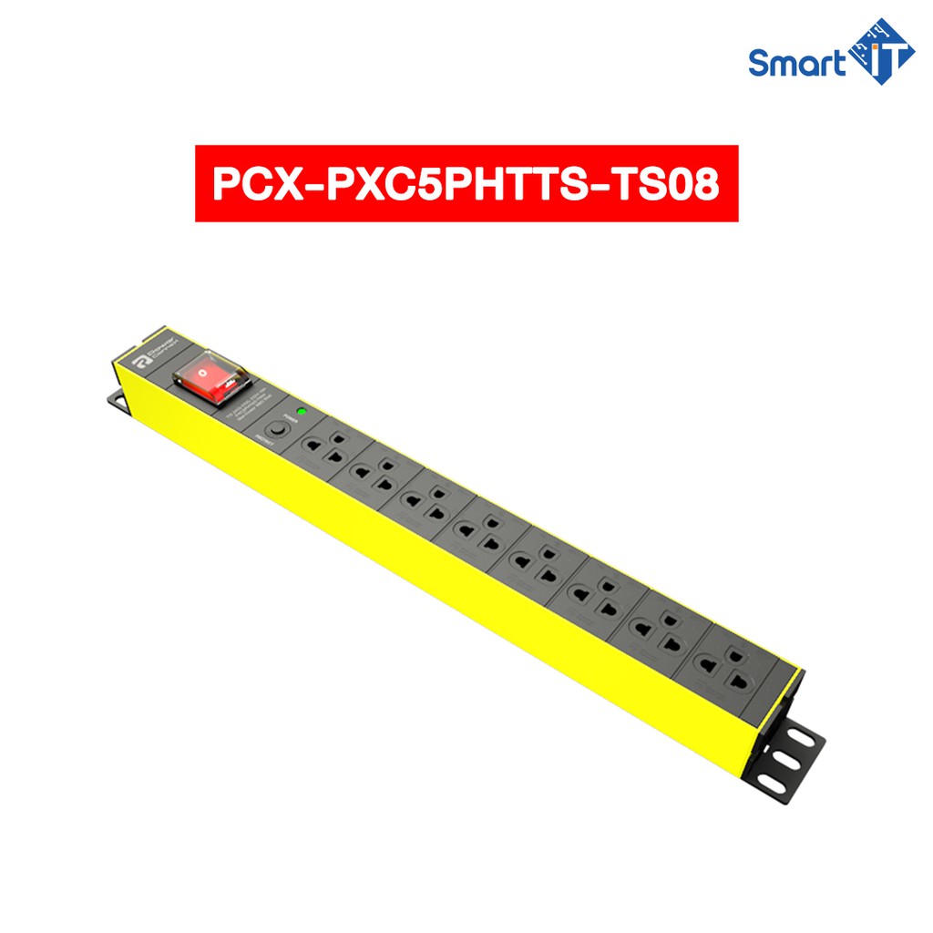 POWERCONNEX 8TIS OUTLET BK SURGE CABLE # PCX-PXC5PHTTS-TS08 8 ช่อง+กันฟ้าผ่า (10000A)