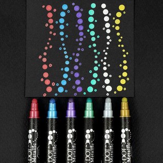 ZIG Clean Color Dot Metallic ชุด 6 สั