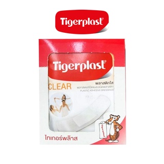 ไทเกอร์พล๊าส พลาสติกใส พลาสเตอร์ปิดแผล ชนิดพลาสติก Tigerplast Clear 10x10s