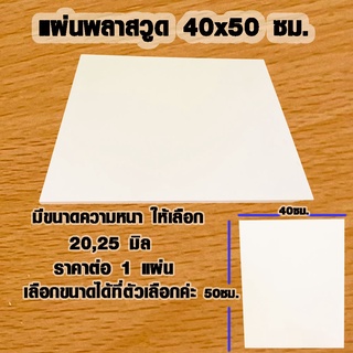 แผ่นพลาสวูด ( 40x50 cmความหนา 20 และ 25 มิล ) พลาสวูด  PLASWOOD ไม้ แผ่นไม้ ไม้กันน้ำ ไม้กันเสียง ชั้นวางของ BP