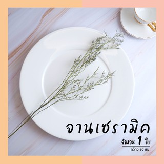 จานเซรามิค 12" จานดินเนอร์ จานสปาเก็ตตี้ จานพาสต้า จานซุป จานอาหารสไตล์ยุโรป จานอาหารอิตาเลี่ยน เข้าไมโครเวฟได้