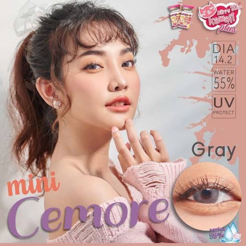 รวมสายตา set 1 Kitty Kawaii -7.00 สายตา -700 Contactlens mini bigeye brown gray บิ๊กอาย คอนแทคเลนส์ ราคาถูก แถมตลับฟรี ราคา ถูกที่สุด ดีลบีเคเค แกลเลอรีภาพที่ 4