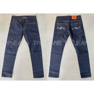 Mens Denim Slim-fit กางเกงยีนส์ทรงสลิมฟิต ผ้ายืดเป้ากระดุม ด้ายรุ้ง สีดำยีนส์ Size 28-36 รับชำระปลายทาง