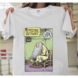 การ์ตูนตลก Mr. เสื้อยืดลําลอง ผ้าฝ้าย พิมพ์ลาย Natural Sometimes R.Crumb สีขาว แฟชั่นสําหรับผู้ชาย 2022S-5XL