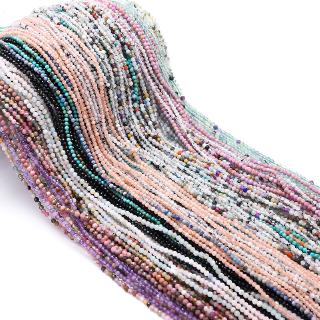 ลูกปัดหิน แบบธรรมชาติ หลากสี สำหรับทำเครื่องประดับ