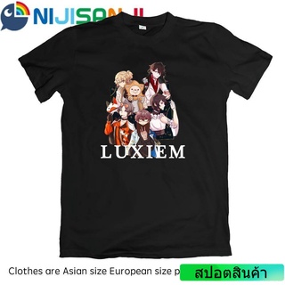 Jason LUXIEM NIJISANJI Vtuber เสื้อยืดแขนสั้นลําลอง ทรงหลวม พิมพ์ลายกราฟฟิคอนิเมะ พลัสไซซ์ สําหรับผู้ชาย และผู้หญิง