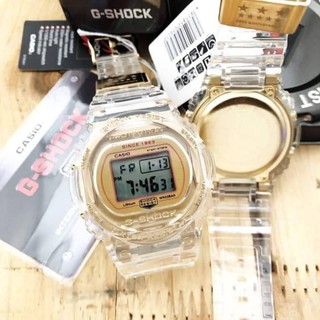 GShocK Dw-5735E กรอบใส สีทอง มีบริการเก็บเงินปลายทาง