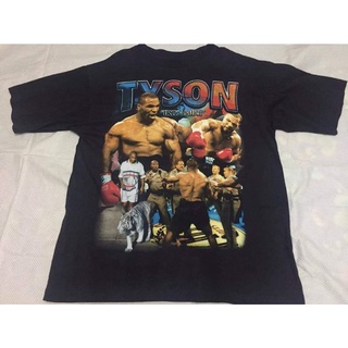 เสื้อยืดผ้าฝ้ายพิมพ์ลายMarino Morwood ลาย Mike Tyson S-4XL