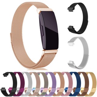 สาย Milanese สำหรับ Fitbit inspire 2 / Inspire HR สายนาฬิกาสแตนเลสสตีลเปลี่ยนห่วงโลหะแบบแม่เหล็ก