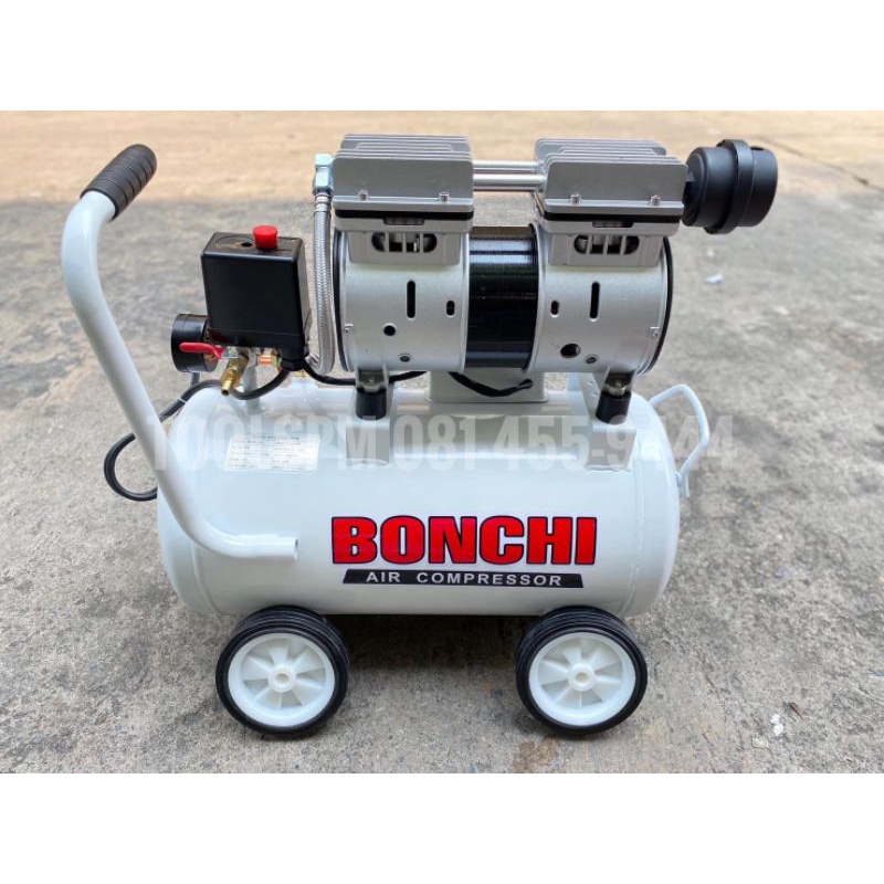 ปั๊มลม ยี่ห้อ Bonchi รุ่น oil free ขนาด 30 ลิตร
