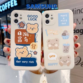 เคสมือถือ ซิลิโคน TPU พิมพ์ลายการ์ตูนหมีน่ารัก สำหรับ Samsung A7 2018 A10 A10S A20S A30 A50S J6PLUS J4PLUS J7PRIME #925