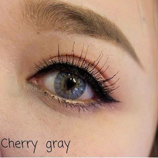 เลนส์3โทน Cherry : gray คอนแทคเลนส์