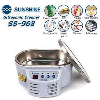 เครื่องล้าง Ultrasonic Cleaner SUNSHINE SS-968 ขนาด 600ml ทำความสะอาดได้อย่างมีประสิทธิภาพ ขนาดเล็ก ใช้งานง่าย