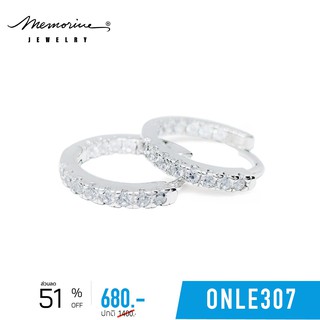 Memorine Jewelry ต่างหูเงินแท้ 925 ฝังเพชรสวิส (CZ) : ONLE307