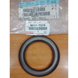 453. 90311-75016 ซีลท้ายเครื่อง YZRIS ปี 2011-2012 ของแท้ เบิกศูนย์ โตโยต้า Toyota (TTGSHO)