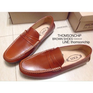 Leather Brown Shoes รองเท้าหนังลำลอง