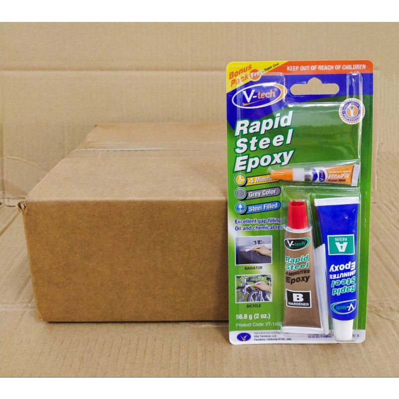 FZ V-Tech Rapid Steel Epoxy 4 นาที 2Ton Gum