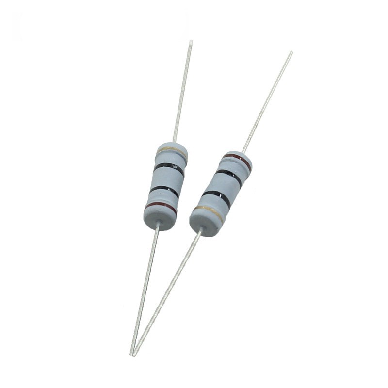 (2ตัว) ตัวต้านทาน 1W ±5% 10kΩ - 10MΩ , Fusible Resistor, Metal Oxide Film Fixed Resister ตัวต้านทาน ทนร้อน R - รูปที่ 2
