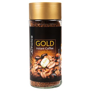 มายช้อยส์โกล์ดกาแฟสำเร็จรูปขวดสูง 100กรัม My Choice Gold Instant Coffee 100 g.