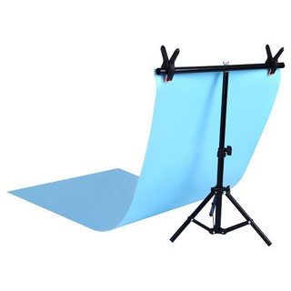 [สินค้าพร้อมส่ง] 68 ซม. X 75 ซม. การถ่ายภาพ PVC Backdrop Support Stand System พื้นหลังโลหะ