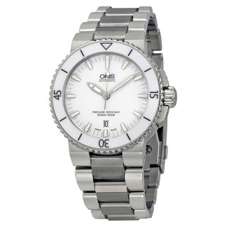 ORIS Mens AQUIS DATE White Dial Automatic
 Watch 01 733 7653 4156 MB