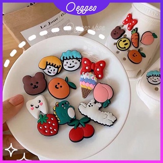 Oeggeo shop บักเกิลติดรองเท้าสเตอริโอ ลายการ์ตูนหมี DIY