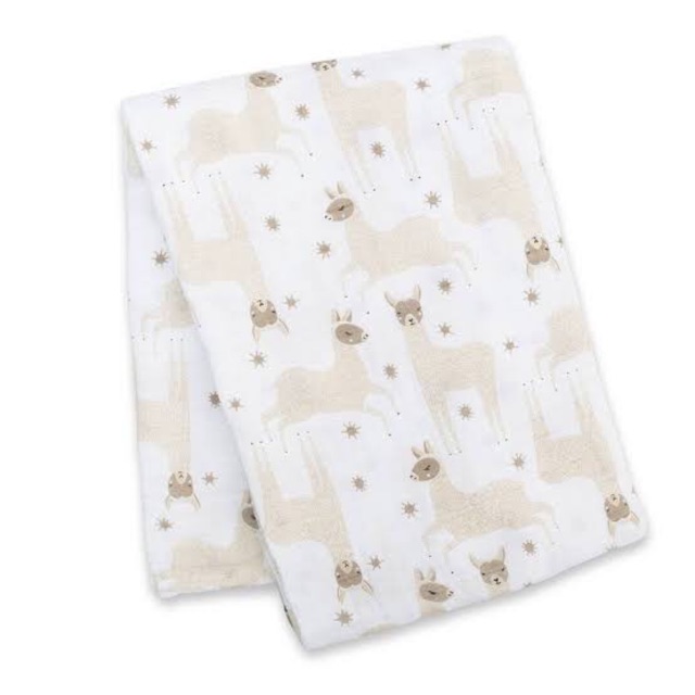 Lulujo ผ้าอ้อมมัสลินคอตตอน Cotton Muslin Swaddle - Modern Llama