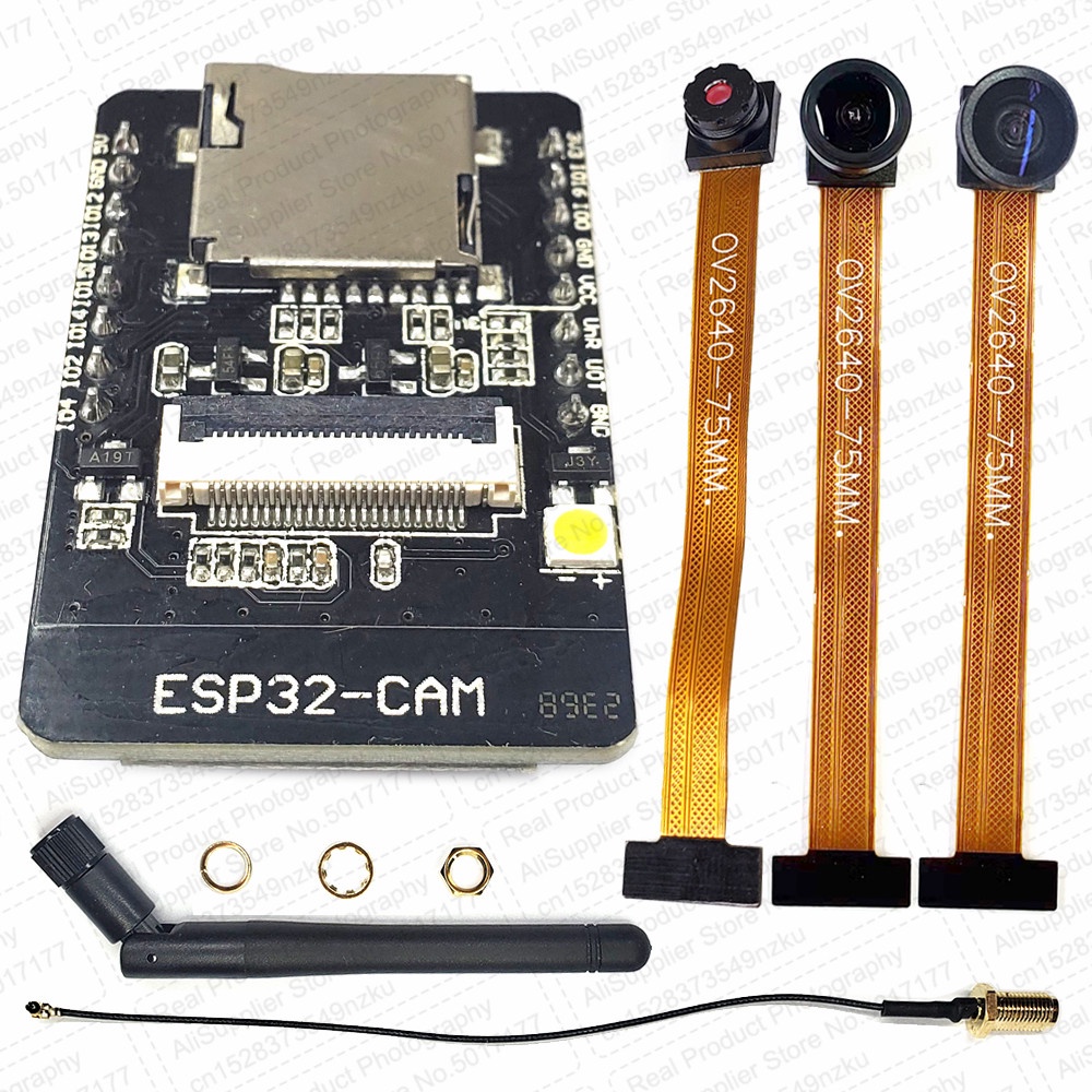 ESP32-CAM Developments Board OV2640 Camera Module with 2.4G WIFI 3dbi Antenna Kit 2MP 66 120 160 Deg