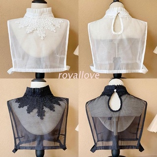 Royal เสื้อลูกไม้ปักลายดิ๊กกี้สําหรับผู้หญิง
