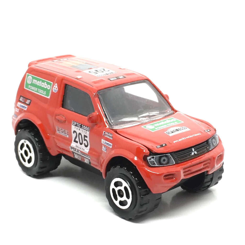 Majorette Mitsubishi Pajero - Metabo 205 - สีแดง / กระจกใส / scale 1/58 (3 inches) no Package