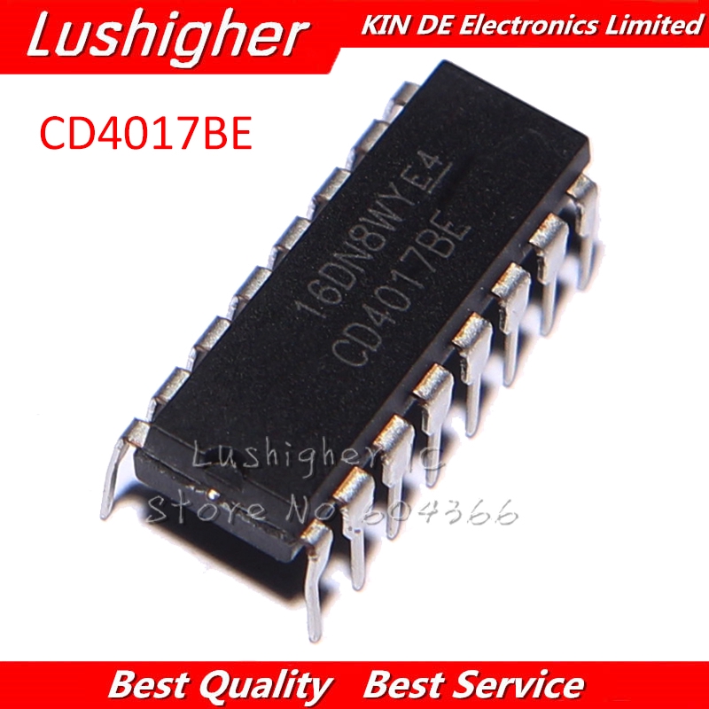 10 ชิ้น CD4017 DIP16 CD4017B DIP CD4017BE ใหม่เดิม