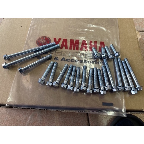 YAMAHA Y15ZR ENGINE SCREW SET 0 COMP BOLT ENJIN ENGIN YSUKU Y15 SKRU FULL SET CASING COVER T8 YAMAHA