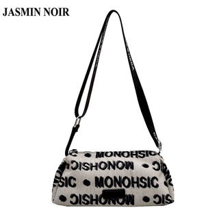 Jasmin NOIR กระเป๋าสะพายไหล่ ผ้าไนล่อน เรียบง่าย สําหรับผู้หญิง