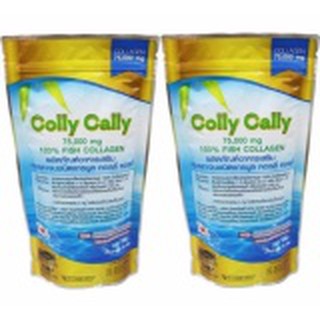 Colly Cally คอลลาเจนแท้ชนิดแกรนูล 75,000 mg. Fish Collagen 100%( 2 ถุง )