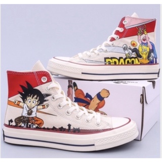 Converse Chuck Taylor x Dragon Ball แบบหุ้มข้อ ลายสุดน่ารัก พร้อมส่ง 36-44 แถมกล่อง