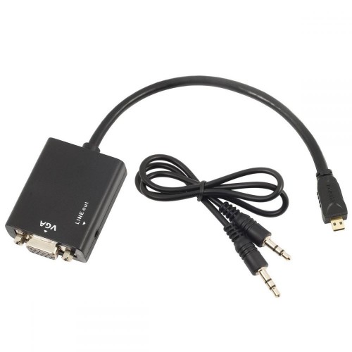 ลดราคา สายแปลงสัญญาณ micro HDMI To VGA พร้อม Audio Output มีเสียงด้วย #ค้นหาเพิ่มเติม HDMI to HDMI คีบอร์ดเกมมิ่ง Headsete Voice Recorder