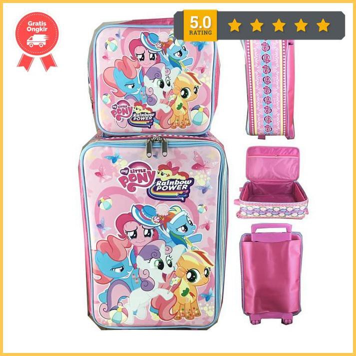 ชุดกระเป๋าเดินทางระดับประถมศึกษากันน้ํา My Little Pony พร้อมถุงอาหารกลางวัน Ready789