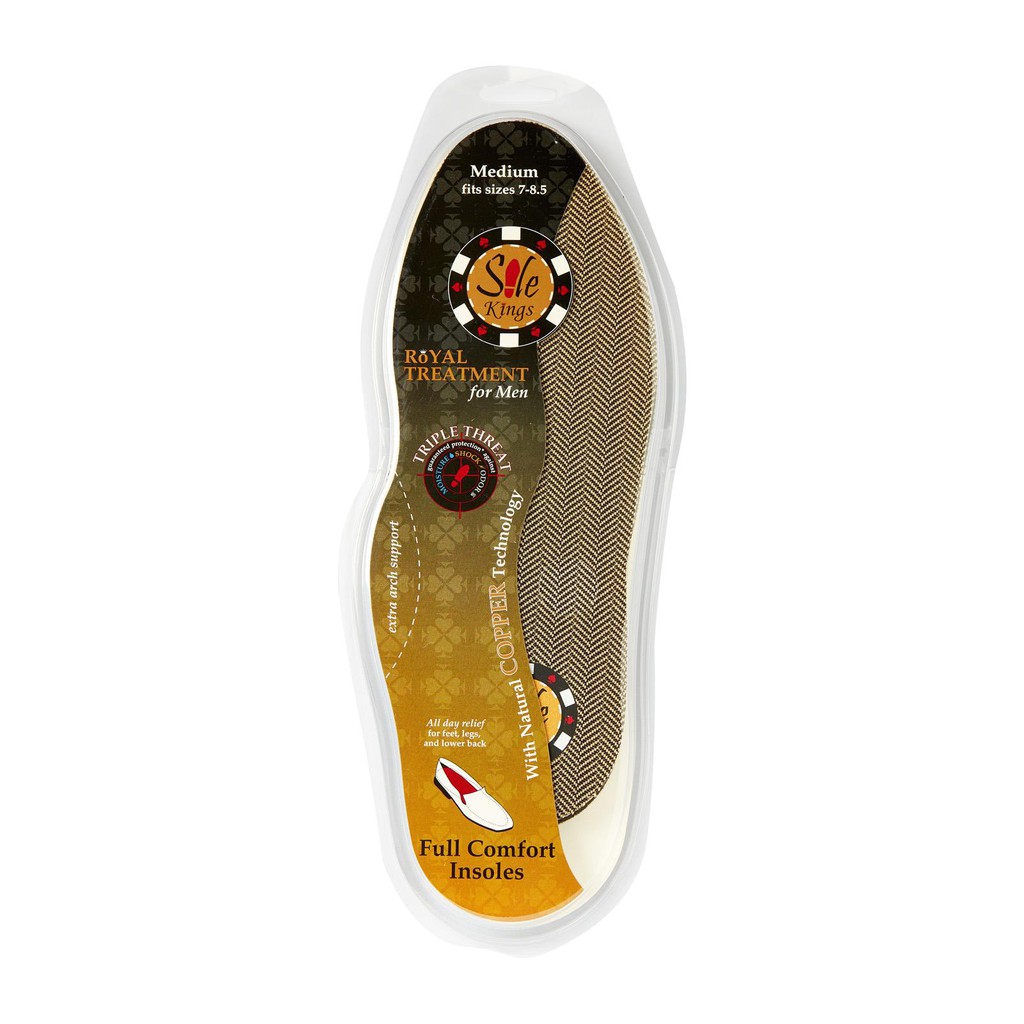 Sole Kings Full Comfort Insoles- Medium (ขนาดพอดี 7-8.5)